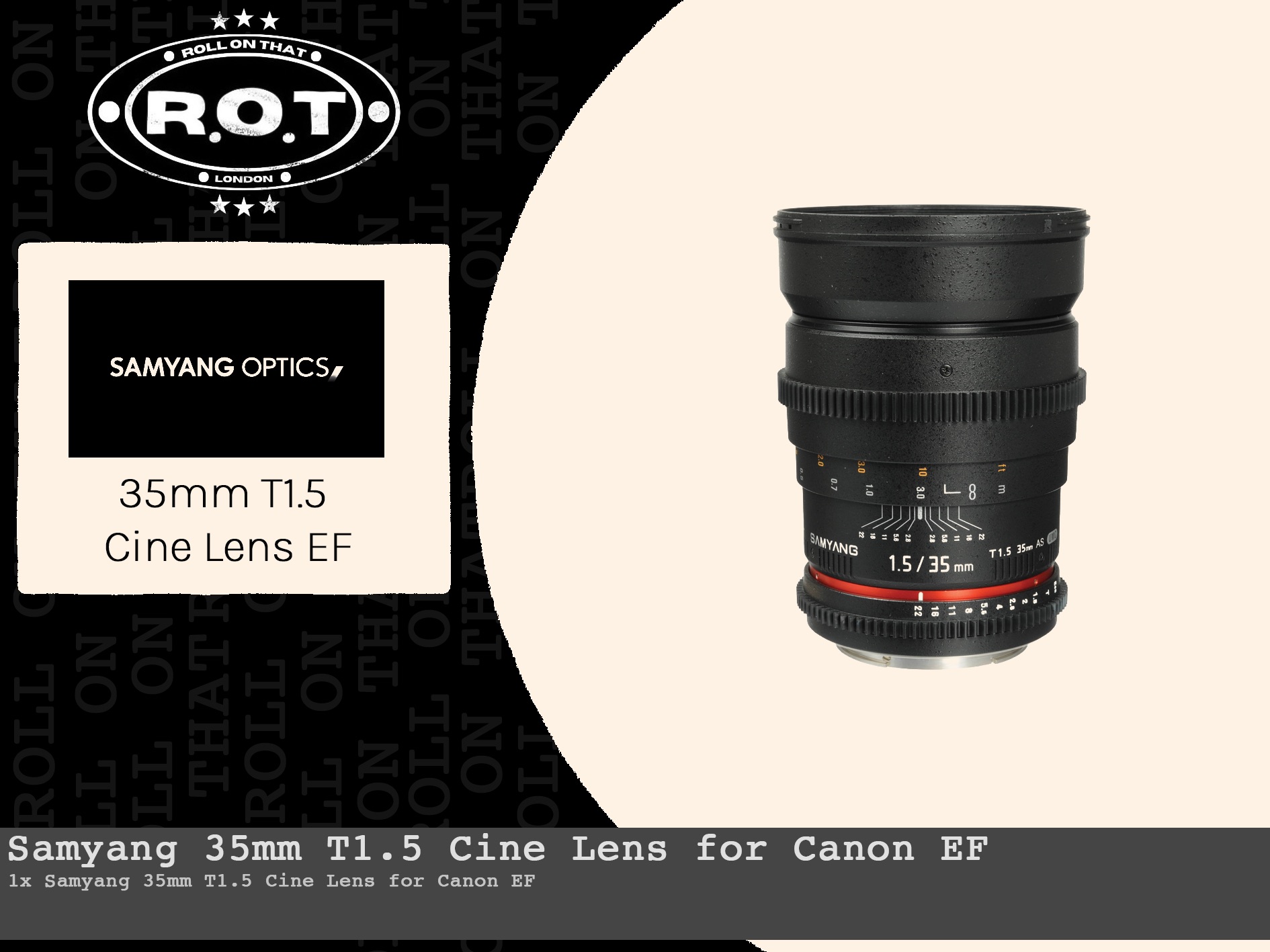 Samyang 35mm t1.5 ef