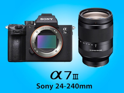 Rent Sony Alpha A7iii A73 Mirroless Camera 24-240mm Zoom lens