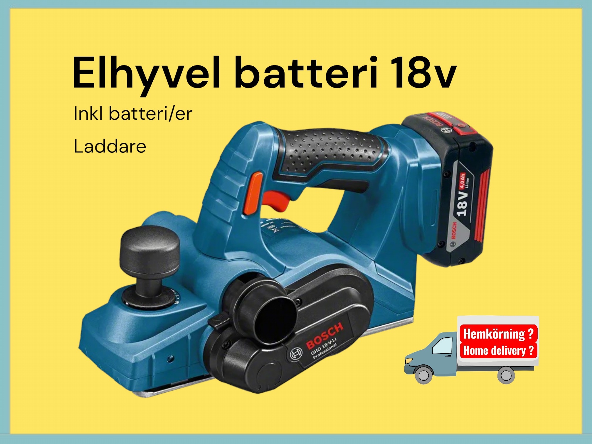 Batteridriven elhyvel bosch 