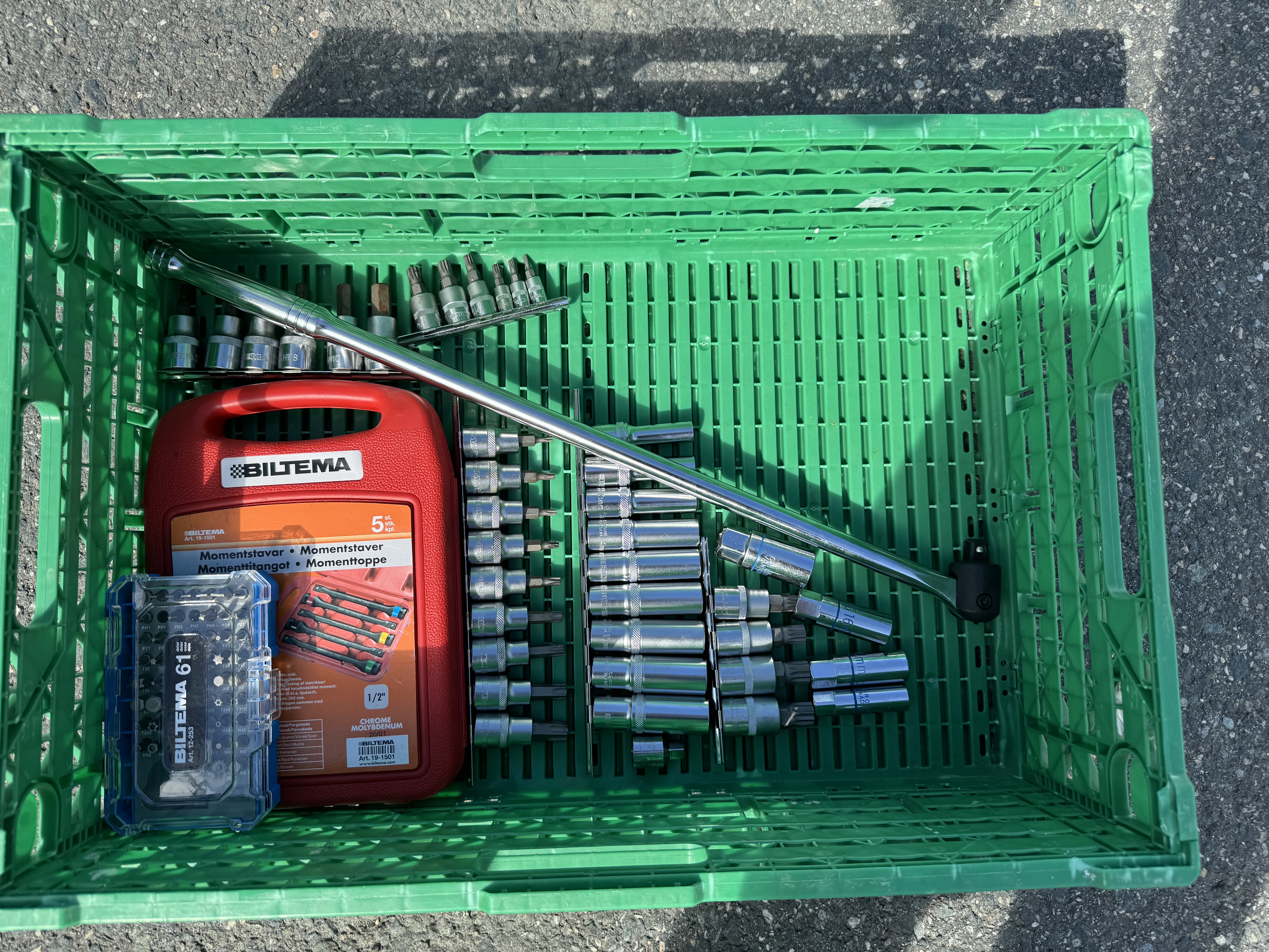 Komplett verktøykasse for bilreparasjon