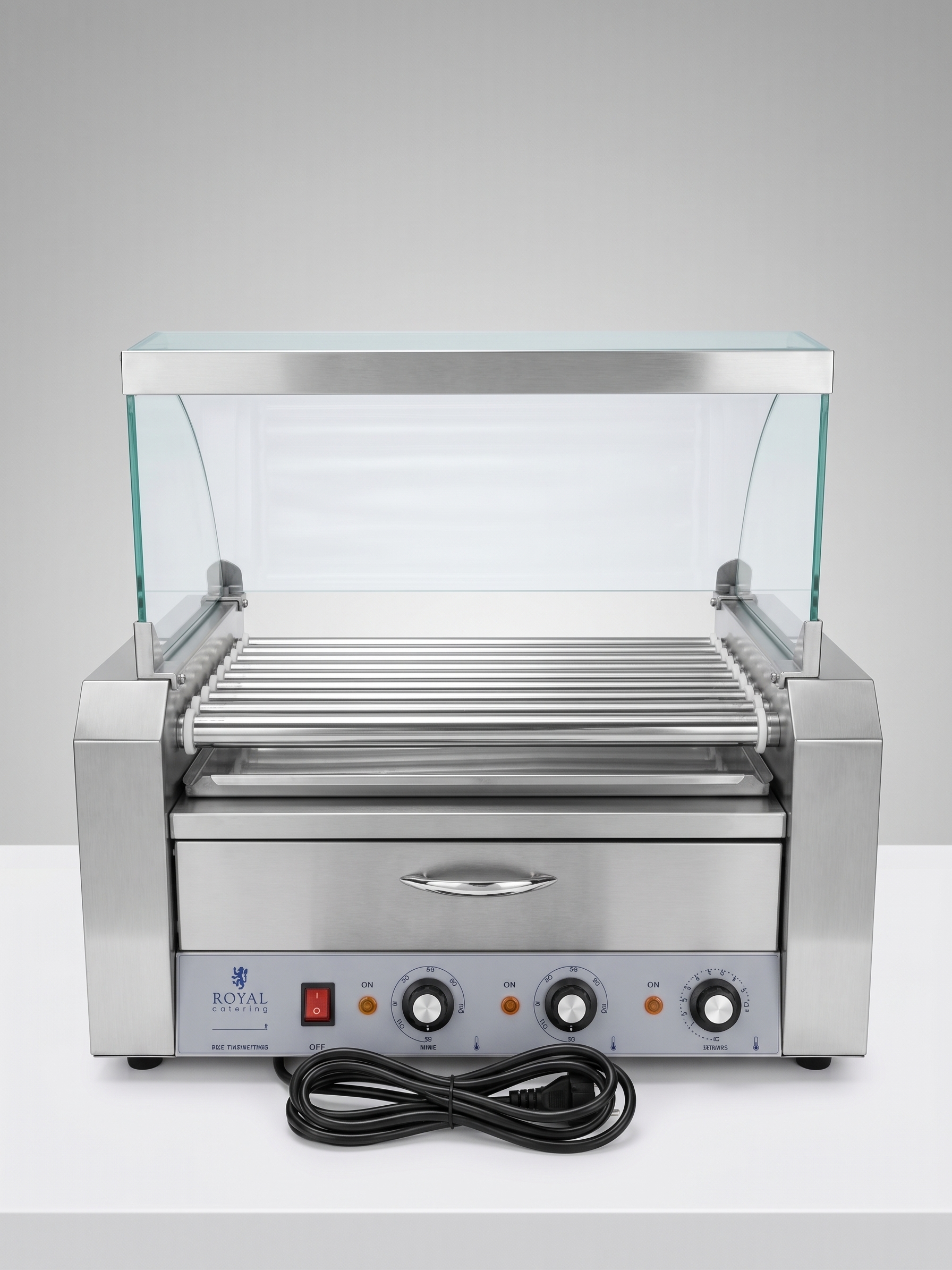 Pølsegrill med ruller til leie