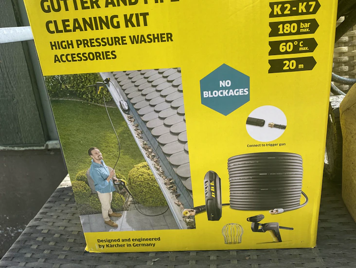 Karchers rør- og takrennerengjøringssett til kärcher høytrykkspyler