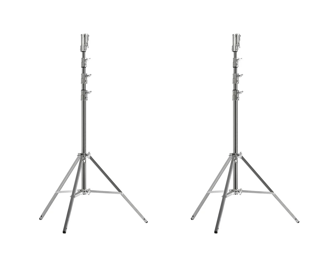 2x kupo master high combo cine steel stand  (max height 445cm)