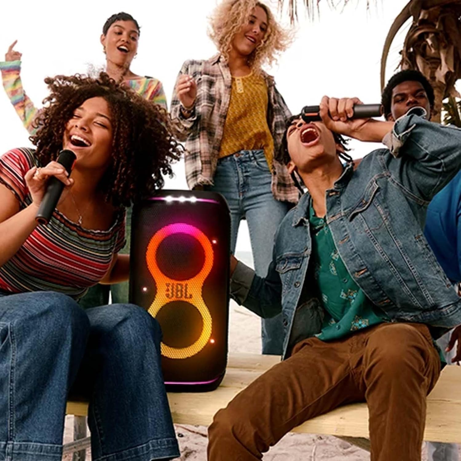 Jbl partybox club 120 speaker + 2x wireless microphones