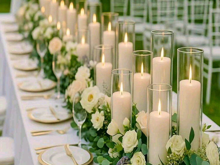 Glasvas/ ljushållare 24 st