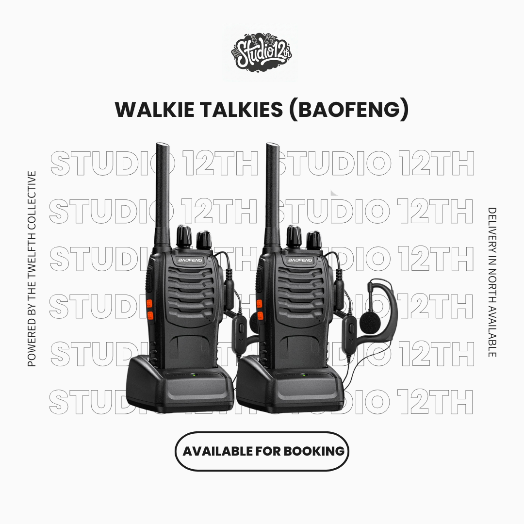 6 x walkie talkies (baofeng)