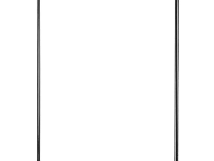 Svart klädställning med skoställ