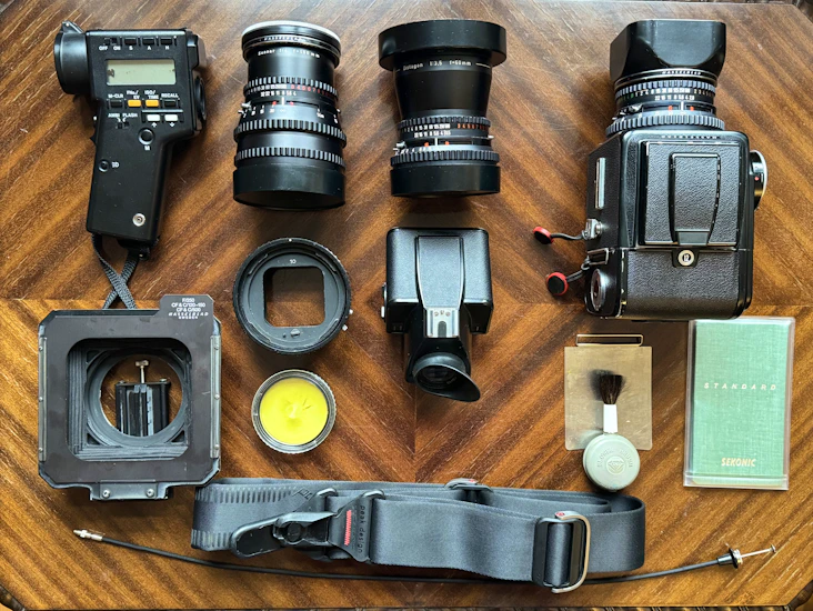 Hasselblad 500c/m -filmikamerasetti