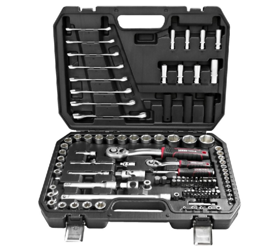 Hylsnyckelsats 127 delar 1/4"-1/2"