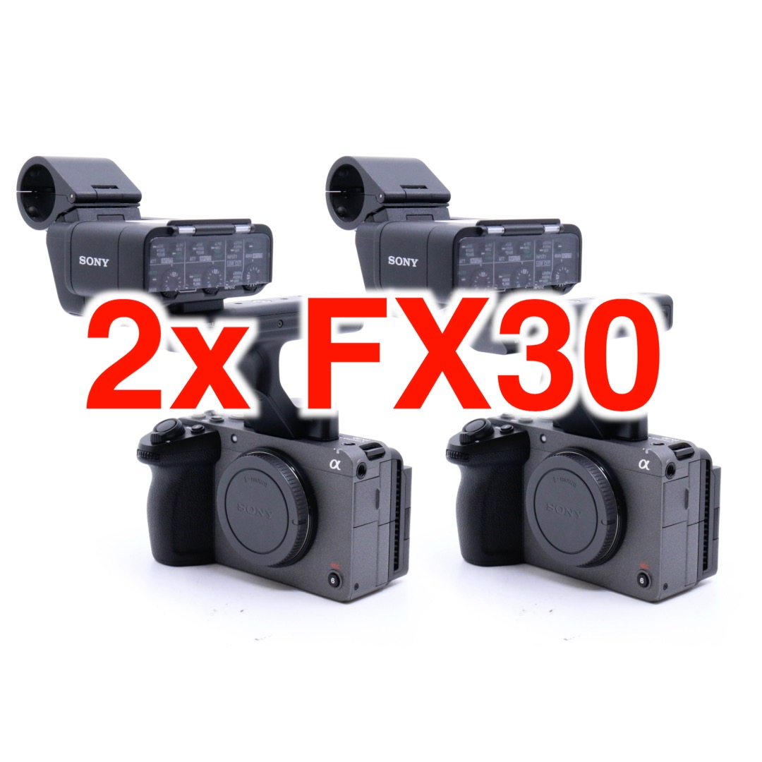 𝗦𝗢𝗡𝗬 𝗙𝗫𝟯𝟬 x2 body + xlr top handle (fx30 fx 30)