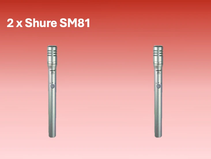 Shure sm81 (two units)