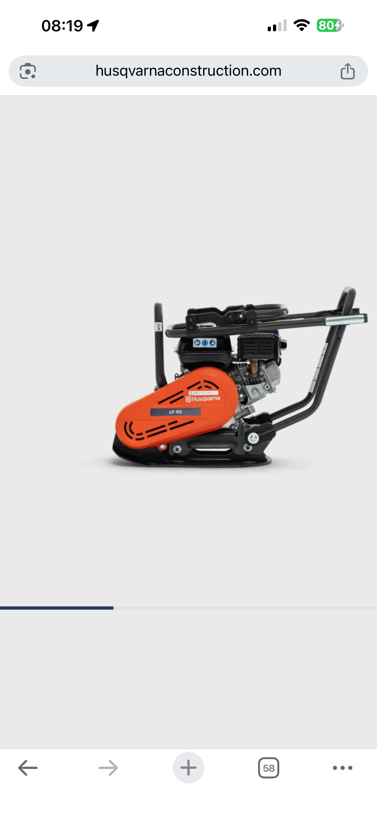 Mini markvibrator 50kg (kan transporteras i bilen)