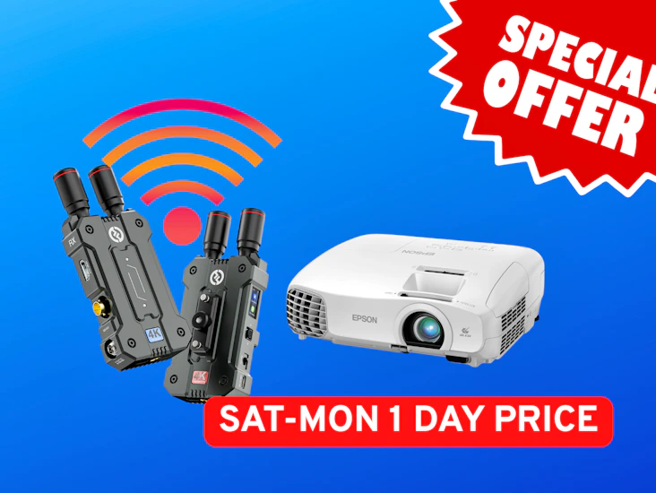 Epson projector + hollyland wireless hdmi transmitter