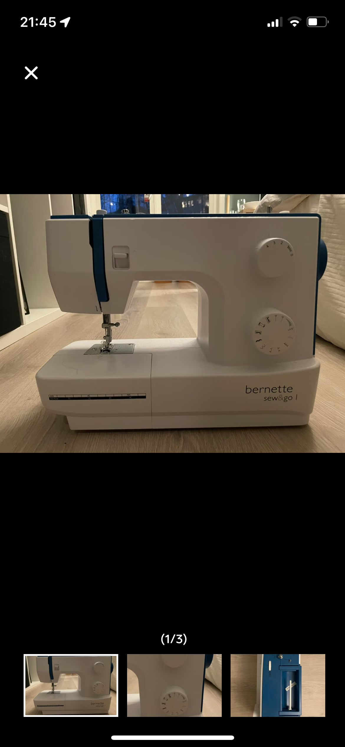 Bernette sew and go 1, lite brukt. 