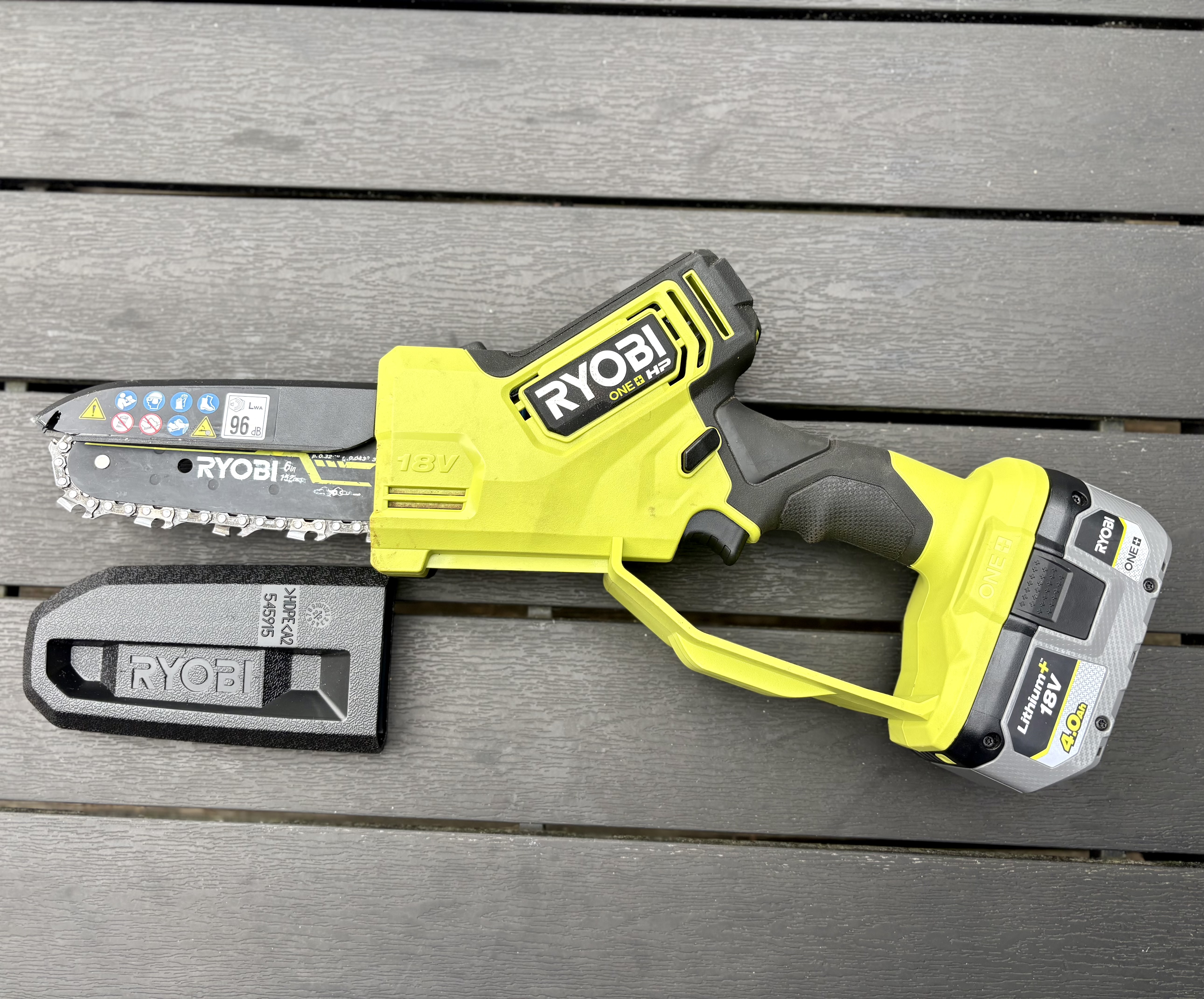 Ryobi one+ hp akkuoksasaha