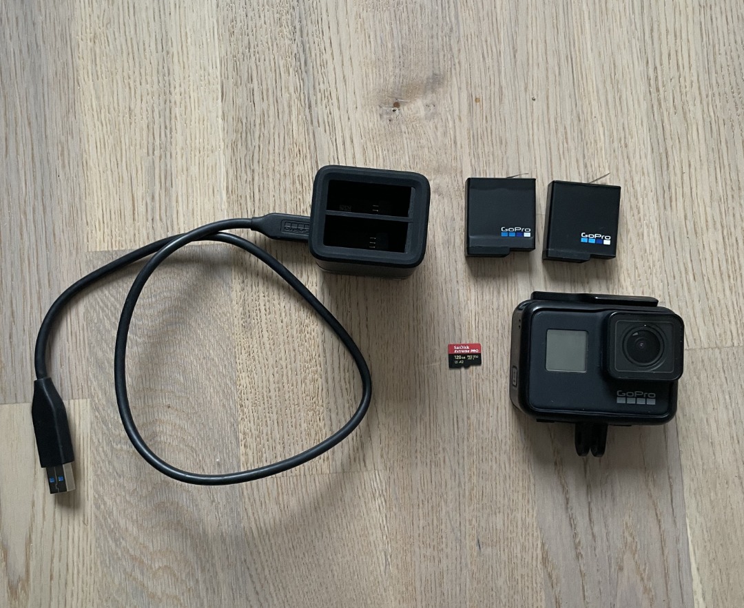 Gopro 7 med to batteri leies ut