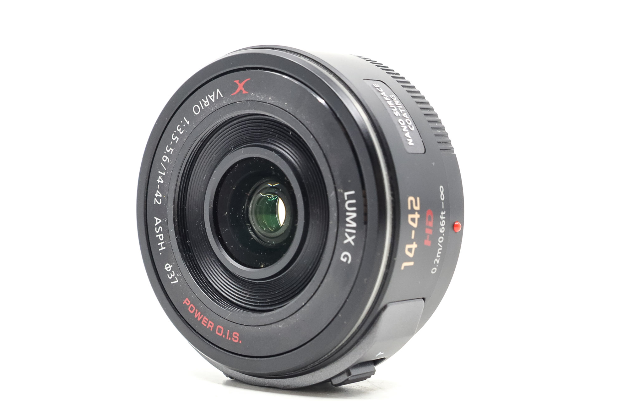 Panasonic lumix g x vario pz 14-42mm f/3.5-5.6 asph power o.i.s. "pancake lens"