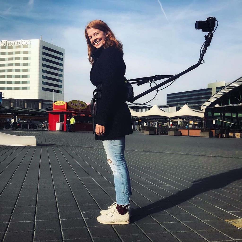 Snorricam body pov rig + manfrotto head