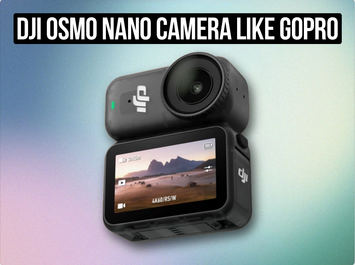 Dji osmo nano camera (like gopro hero / insta360) – 4k60 compact action camera