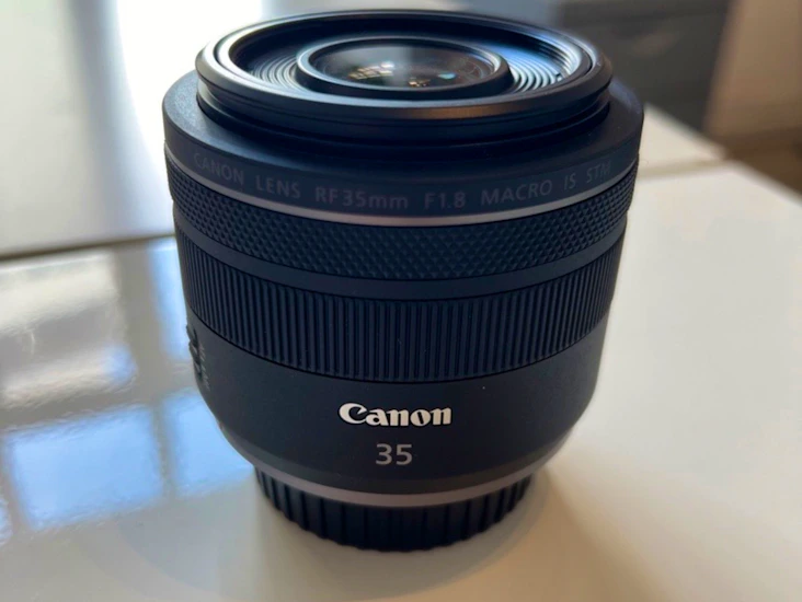 Canon 35mm, rf, f1.8 mount med stabilisering