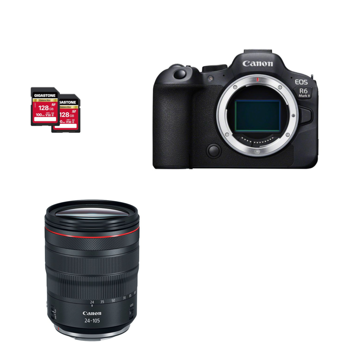 Canon eos r6 mark ii full-frame kit with rf 24-105mm f/4l is usm