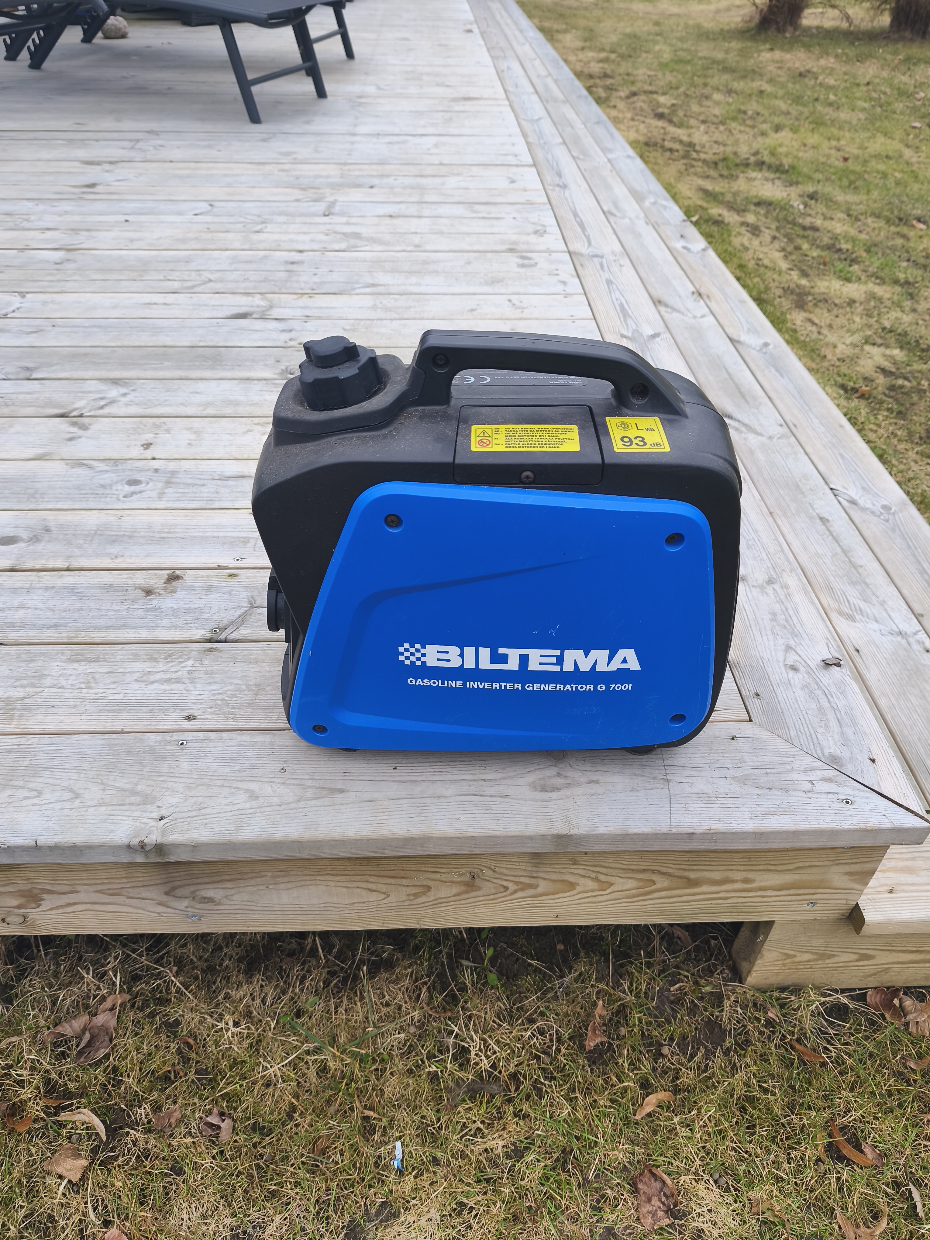 Bensindrivet digitalt elverk.