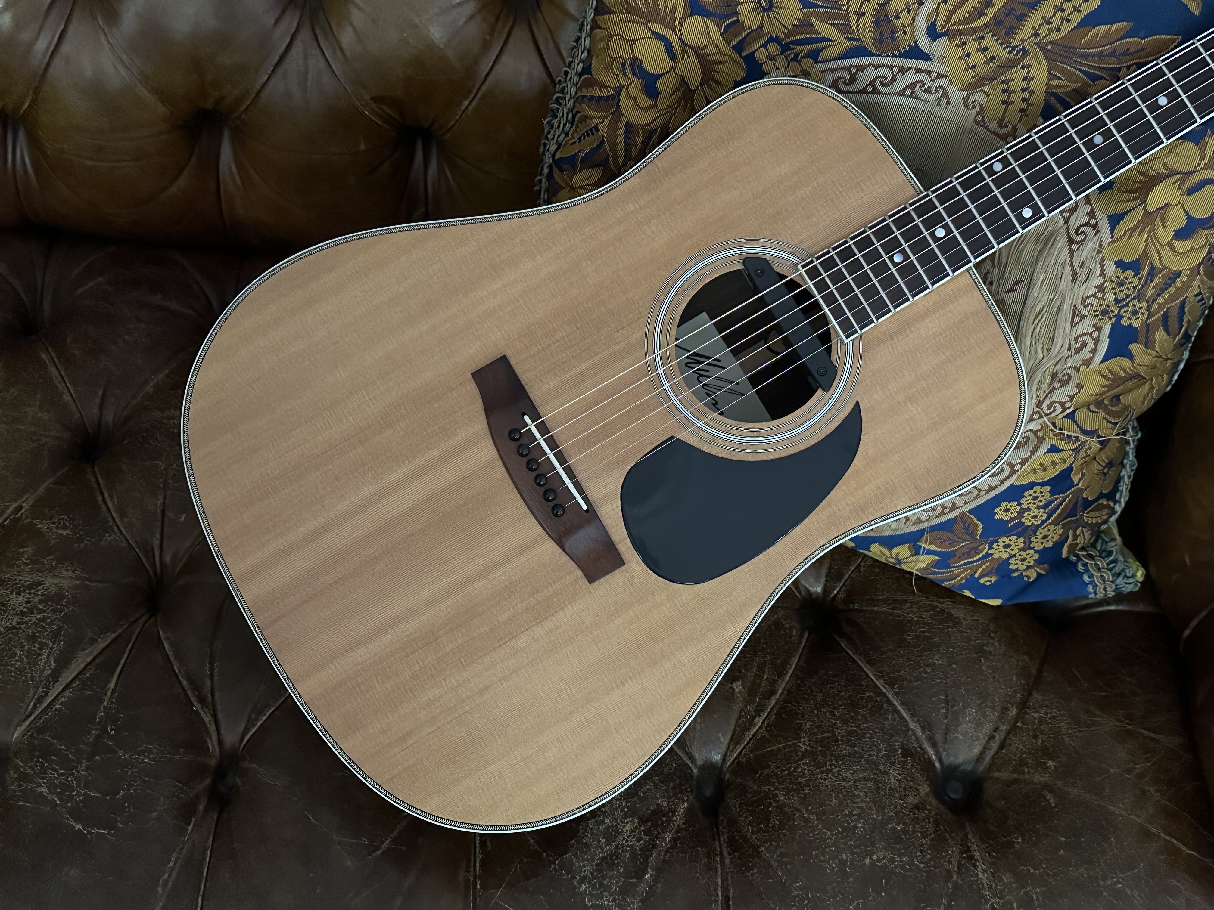 Millman dreadnought acoustic guitar, with fishman pick-up