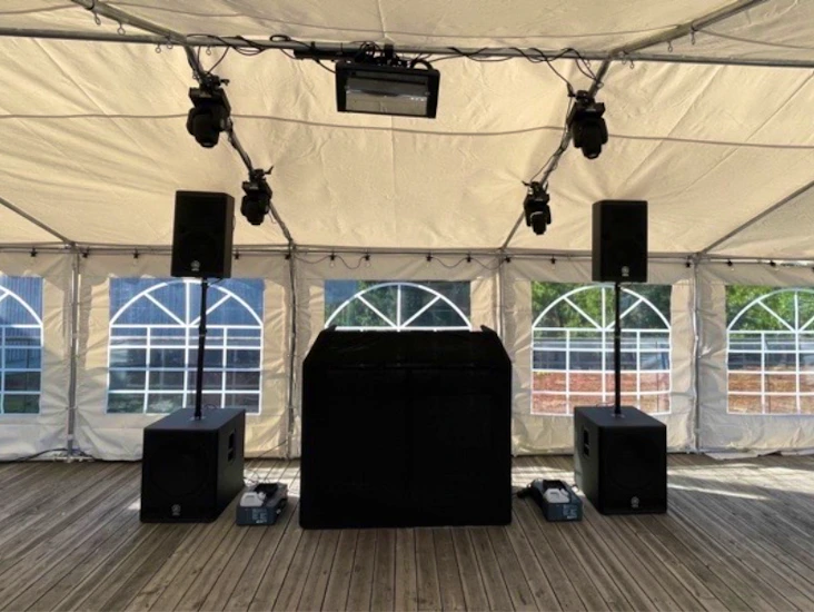 Partypaket - pa/ljud - ljus/rök