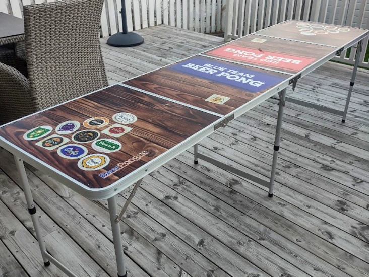 Beerpong bord, sammenleggbart (beer pong)