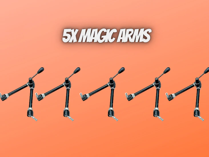 5x manfrotto magic arms