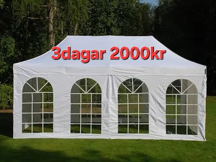 Snabbtält 60sek.partytält 3×6m/ vattentätt