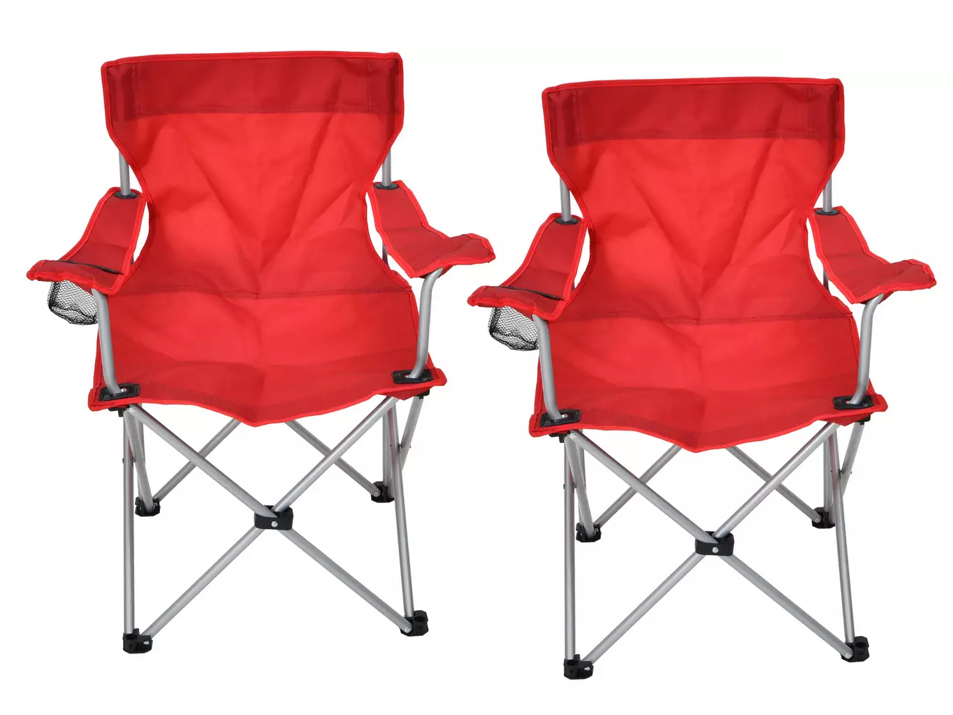 2x folding camping chairs