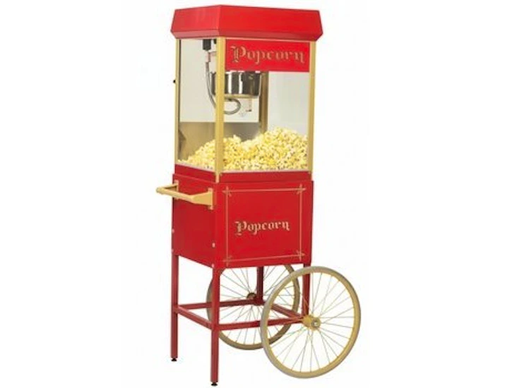 Popcornmaskin med tillbehör till ca 40 portioner