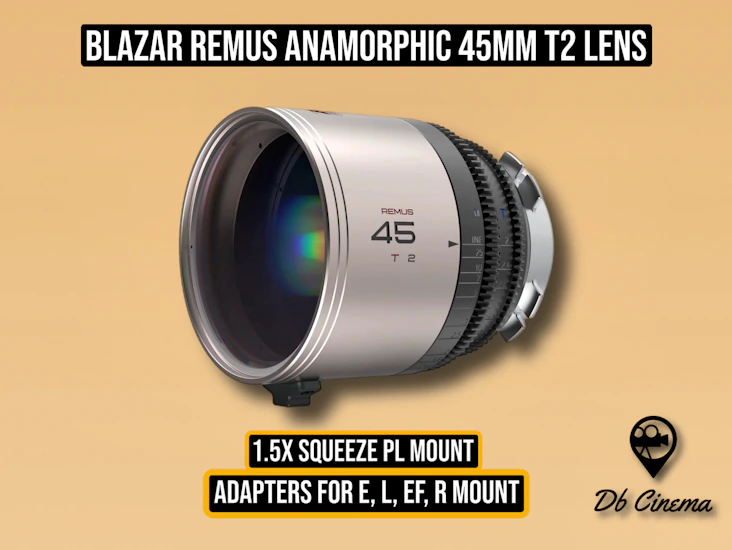 Anamorphic blazar remus lens 45mm 1.5x t2.0 pl mount neutral flare