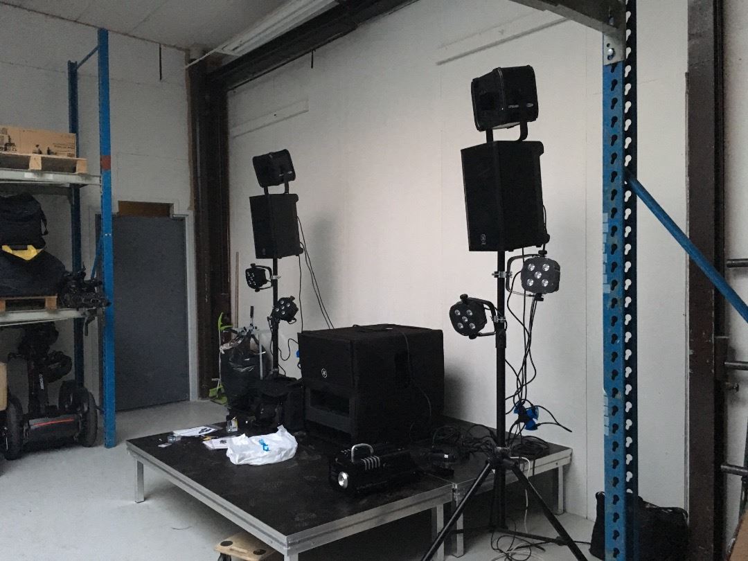 Ljud och ljus för fest