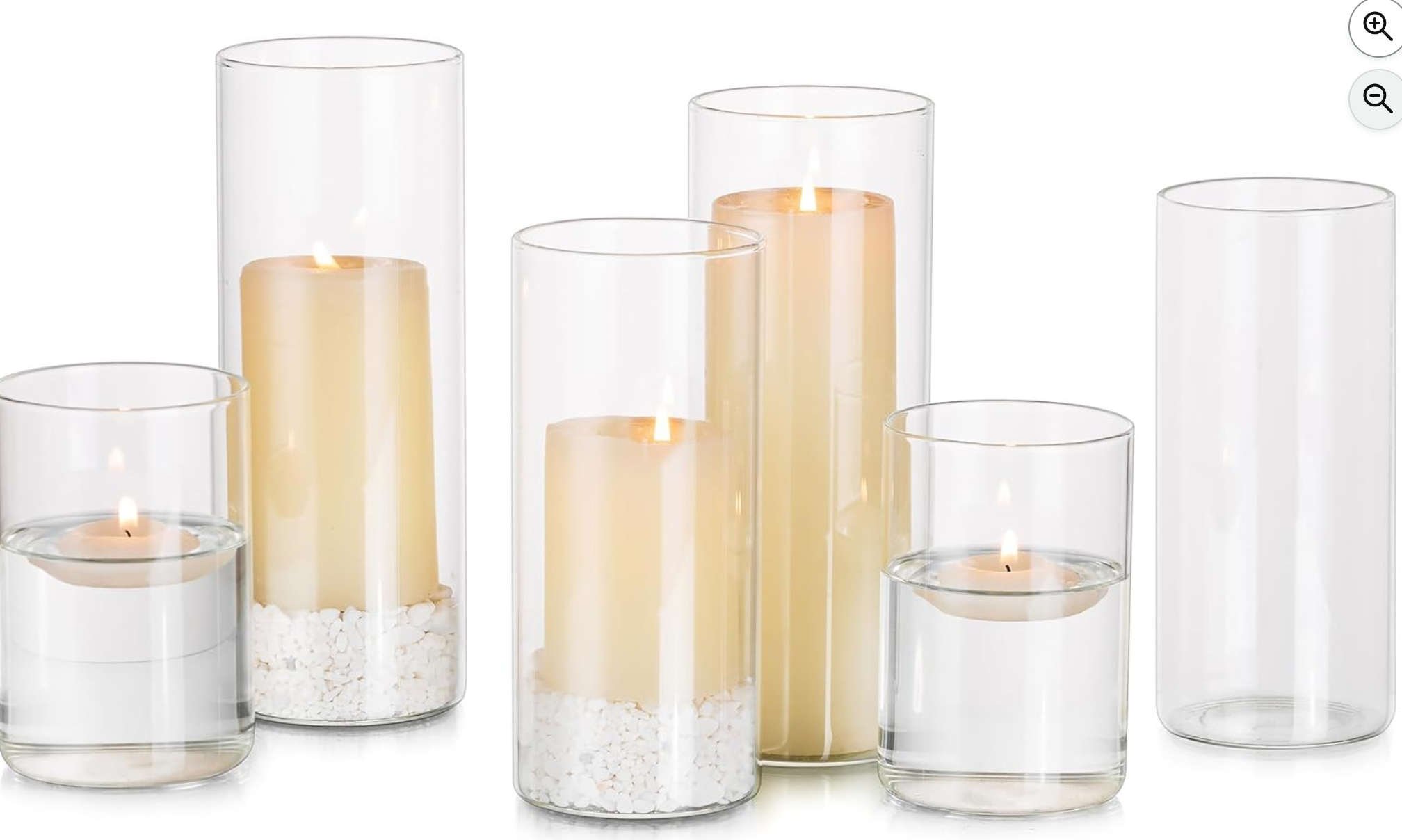 Tea light glass candle holders 