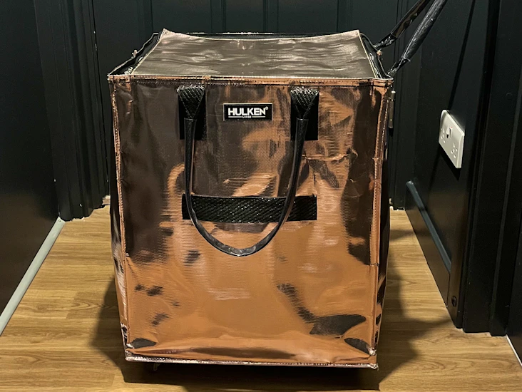 ✨ large hulken wheeled bag – rose gold