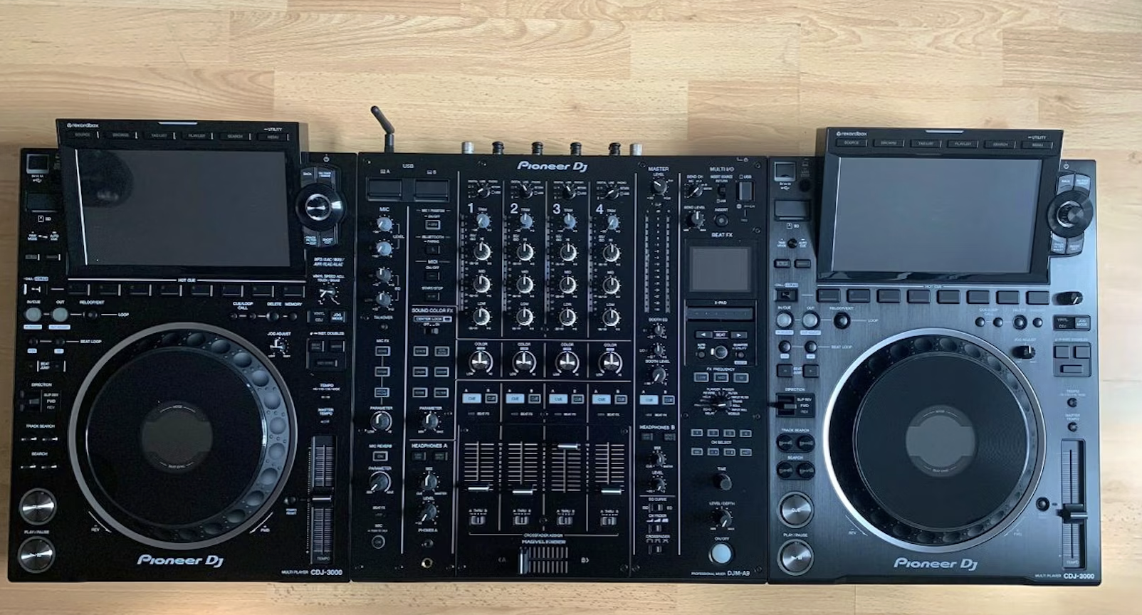 2x pioneer cdj-3000x and  1x pioneer djm-a9 mixer bundle