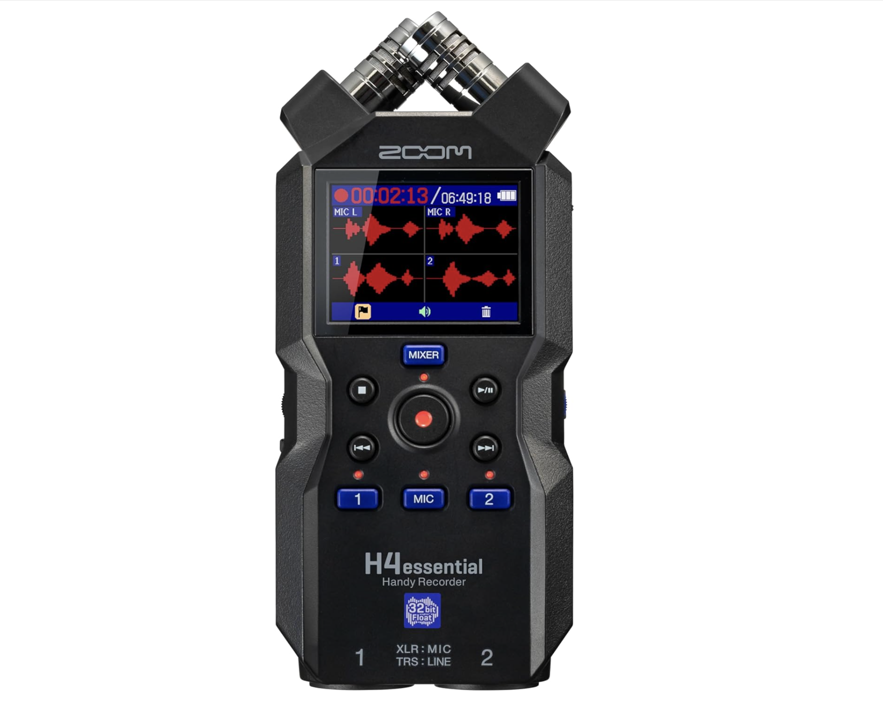 Zoom h4essential handy recorder + 2x xlr cables