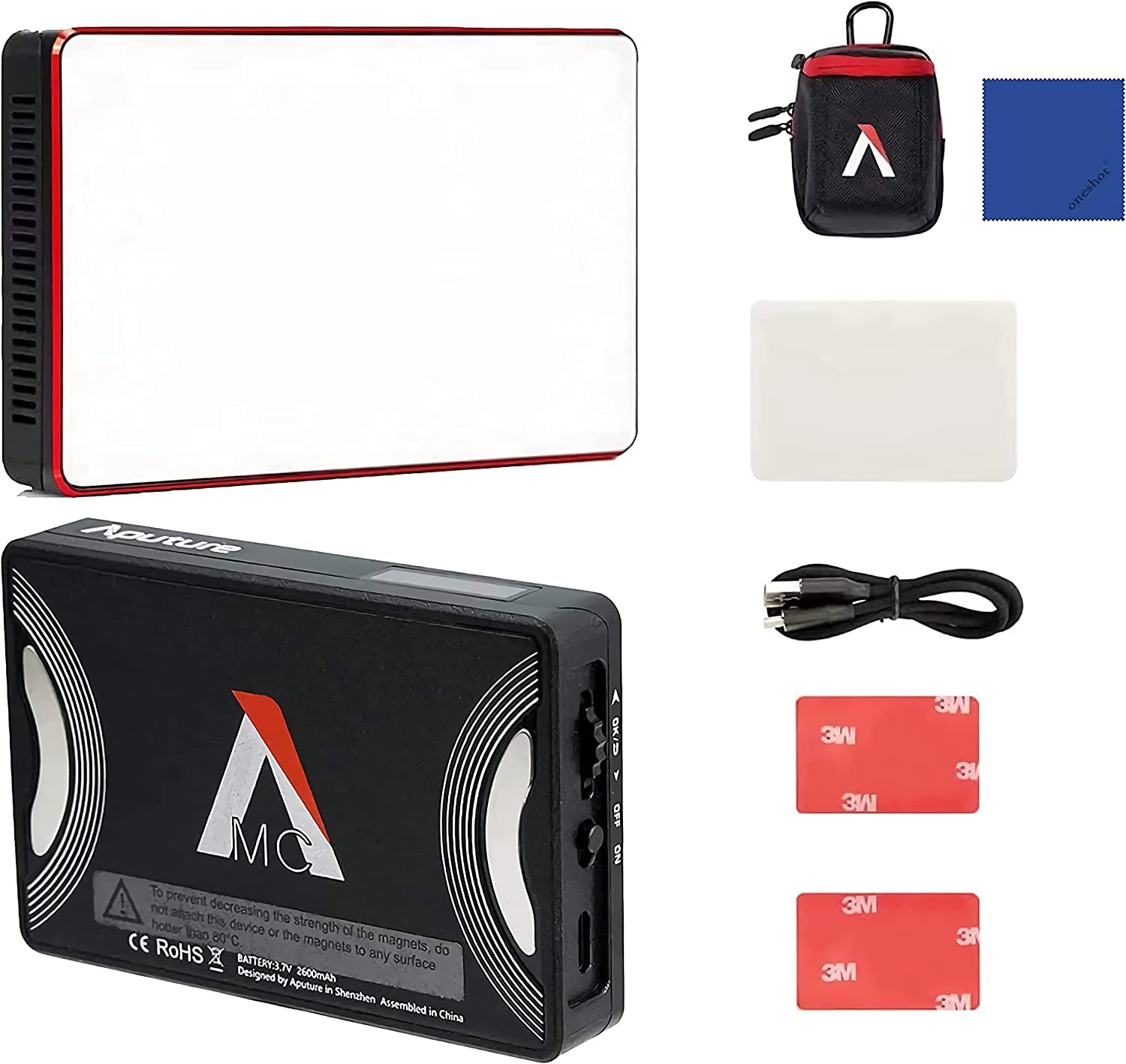 Aputure mc rgb on-camera led light 3200-6500k