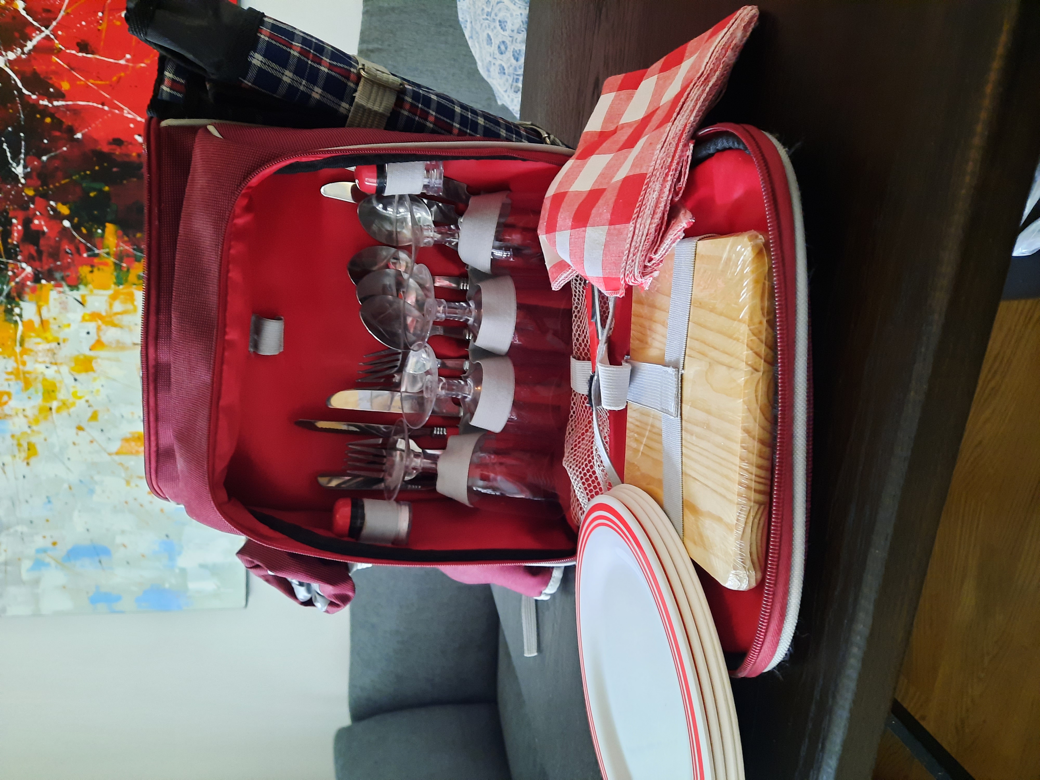 Ryggsäck med allt till picknick! 