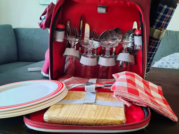 Ryggsäck med allt till picknick!
