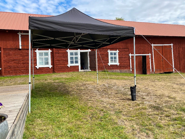 Tält för event eller fest - pop-up-3x3m-svart