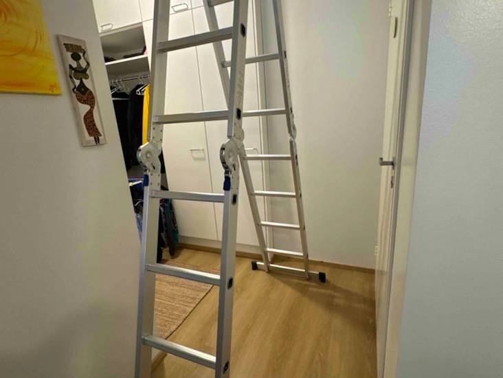 Alumiininen monitoimitikas 4,44m/16 askelmaa