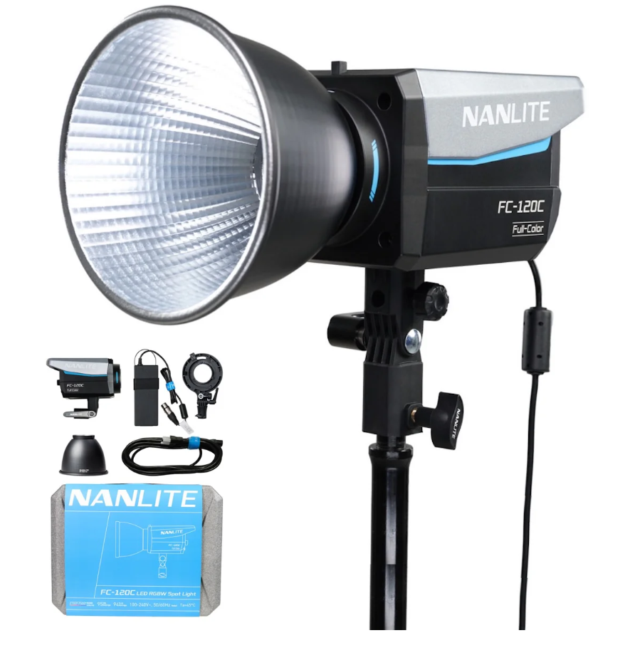 Nanlite fc-120c rgbw spot light