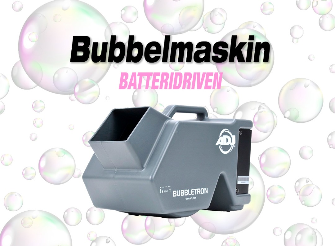 Trådlös bubbelmaskin inkl bubbelvätska 
