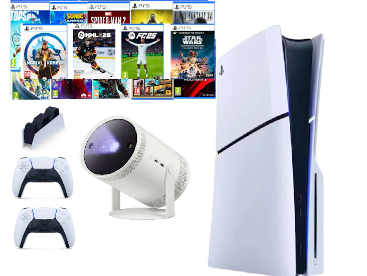Playstation 5 slim & freestyle-projektor
