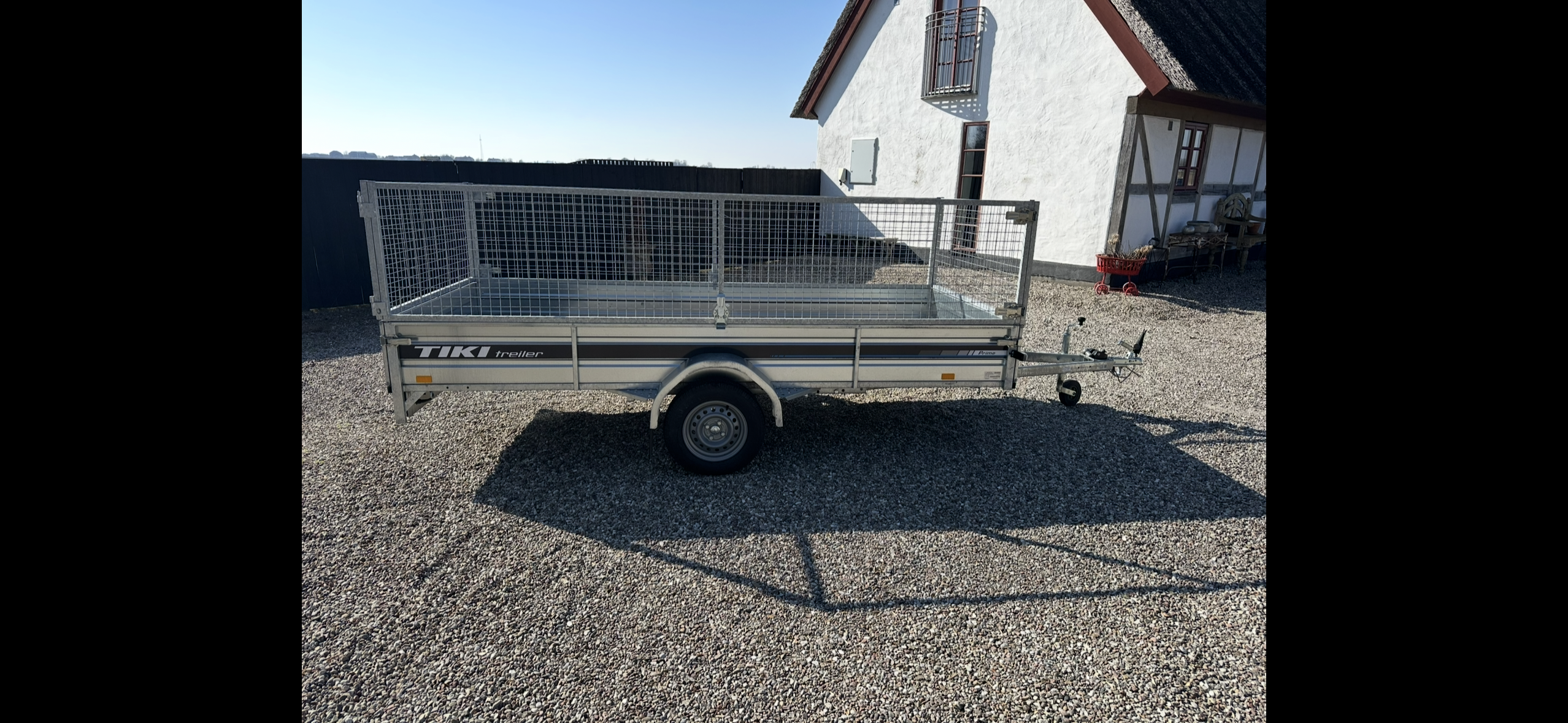 Extra stort släp 350 cm med galler – slipp köra flera vändor