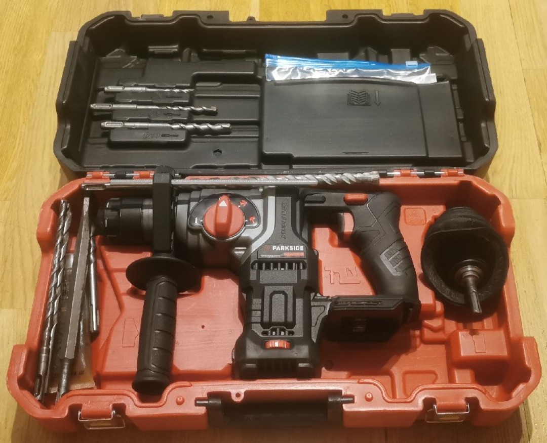Batteridriven borrhammare