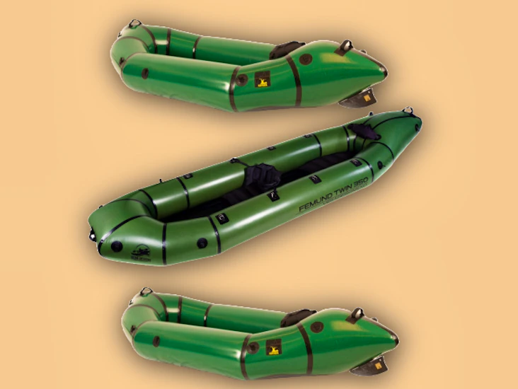 3 stk packraft leies ut - kipara ropelv 225 og vega designs femund twin 350